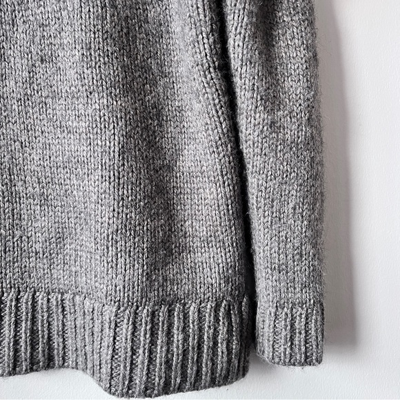 J. Jill Cabincore Gray Fair Isle Pullover Cozy Knit Sweater Size S - Picture 7 of 13